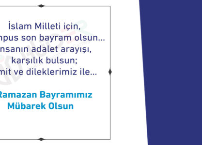 Ramazan Bayramımız Mübarek Olsun